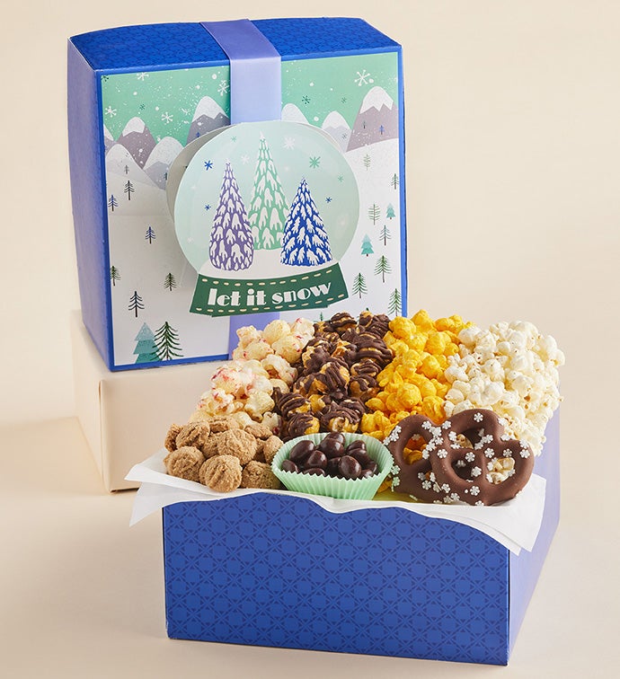 Snowy Merriment Gift Box with Snowglobe Box